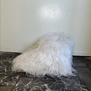 Amazon White Furry Ankle Boots